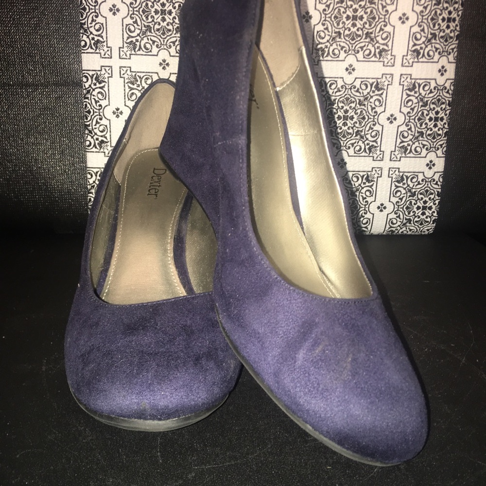 Navy Blue Wedges